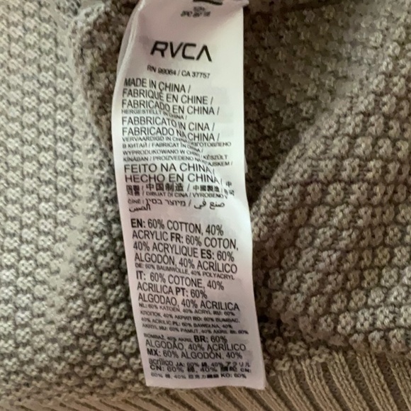 RVCA The Verdict Cropped Sweater Ladies Size S - Picture 7 of 12